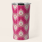 Block Print Blooms Travel Mug Gallery Image 1