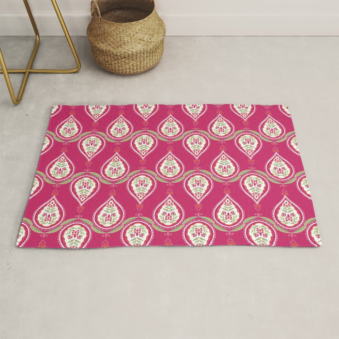 Block Print Blooms Rug Gallery Image 1