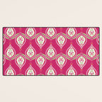 Block Print Blooms Desk Mat Gallery Image 3