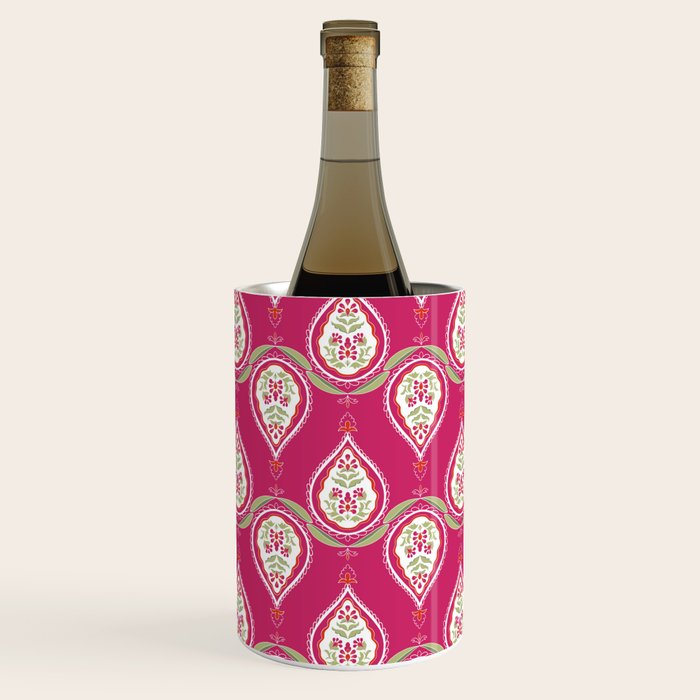Block Print Blooms Wine Chiller Gallery Image 1