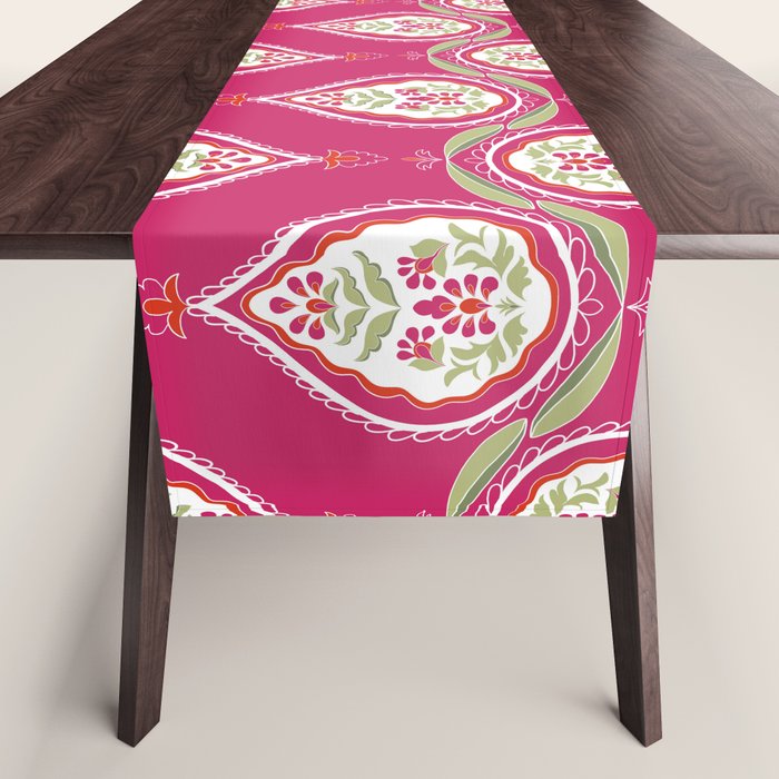 Block Print Blooms Table Runner Gallery Image 1