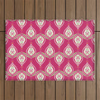 Block Print Blooms Outdoor Rug Gallery Image 1