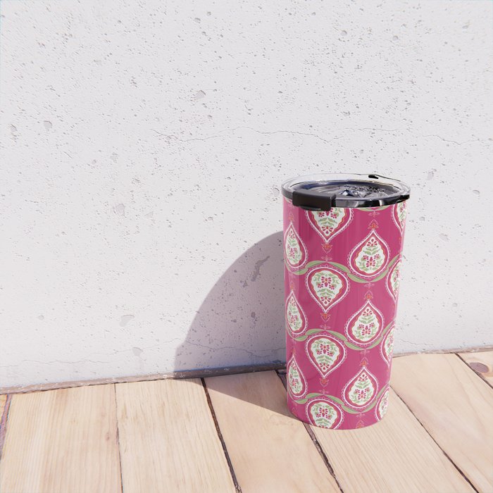 Block Print Blooms Travel Mug Gallery Image 4