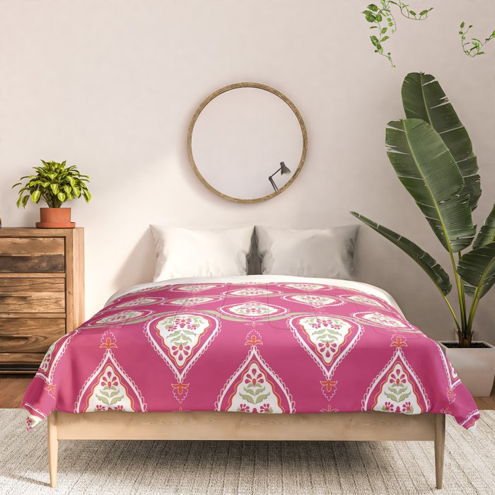 Block Print Blooms Comforter Gallery Image 3