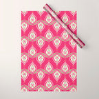 Block Print Blooms Wrapping Paper Gallery Image 1