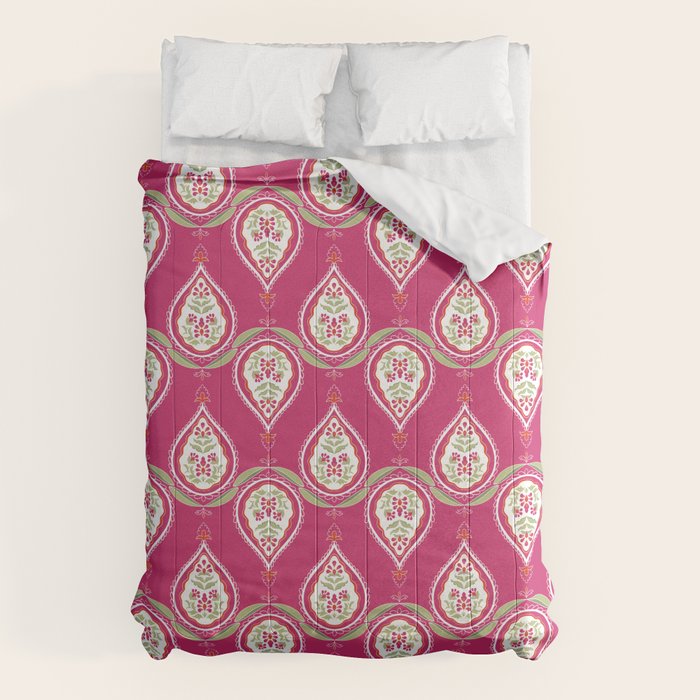 Block Print Blooms Comforter Gallery Image 6