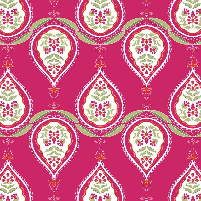 Block Print Blooms Coffee Mug Gallery Image 2