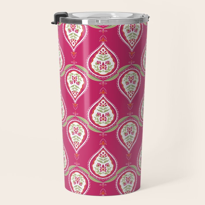 Block Print Blooms Travel Mug Gallery Image 3