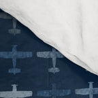 Blue airplane pattern Comforter Gallery Image 4