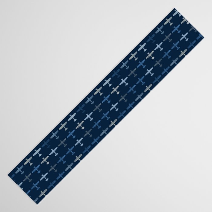Blue airplane pattern Table Runner Gallery Image 3