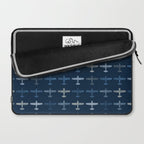 Blue airplane pattern Laptop Sleeve Gallery Image 2