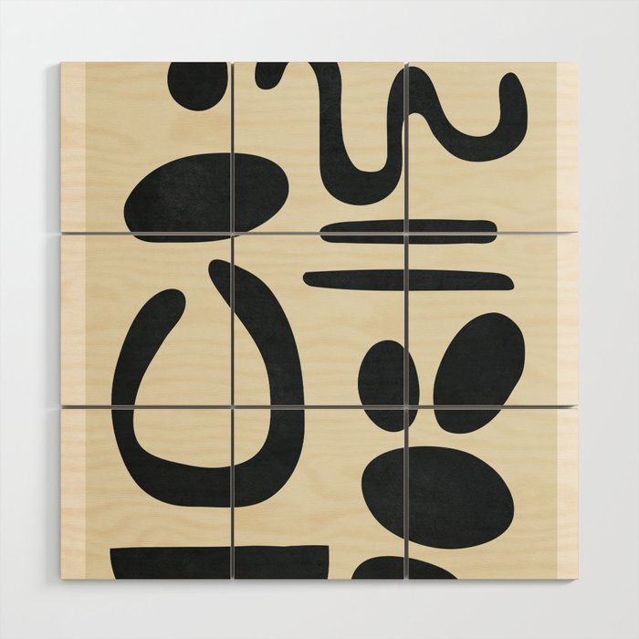 Abstract Colorful Setting 8 Wood Wall Art Gallery Image 1