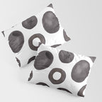 Black olive watercolor pattern print Pillow Sham Gallery Image 3