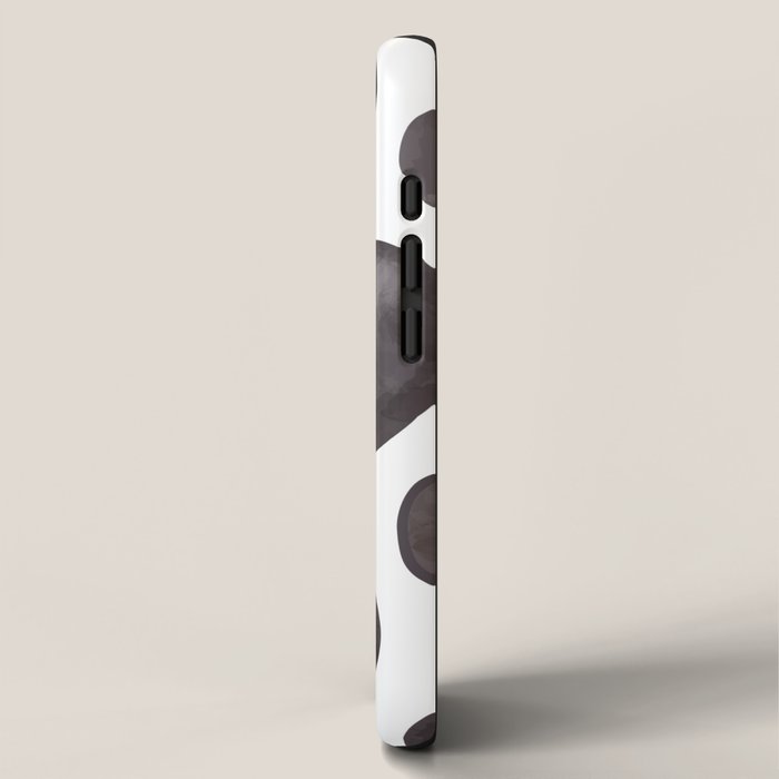 Black olive watercolor pattern print iPhone Case Gallery Image 2