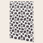 Black olive watercolor pattern print Wallpaper Gallery Image 2