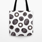 Black olive watercolor pattern print Tote Bag Gallery Image 1