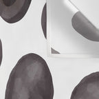 Black olive watercolor pattern print Wall Tapestry Gallery Image 3