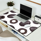 Black olive watercolor pattern print Desk Mat Gallery Image 2