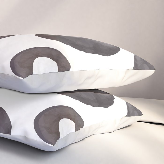 Black olive watercolor pattern print Pillow Sham Gallery Image 3