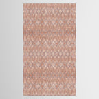 Abstract boho geometric tribal - terracotta Tablecloth Gallery Image 2