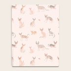 Sphynx Cats - No Furr Don't Care - Cat Pink Notebook Gallery Image 4