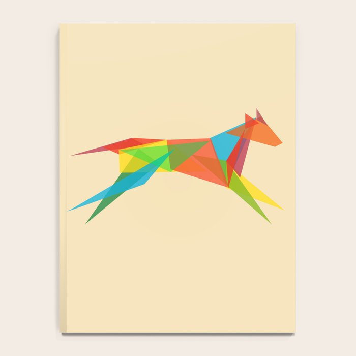 Fractal Geometric Dog Notebook Gallery Image 4