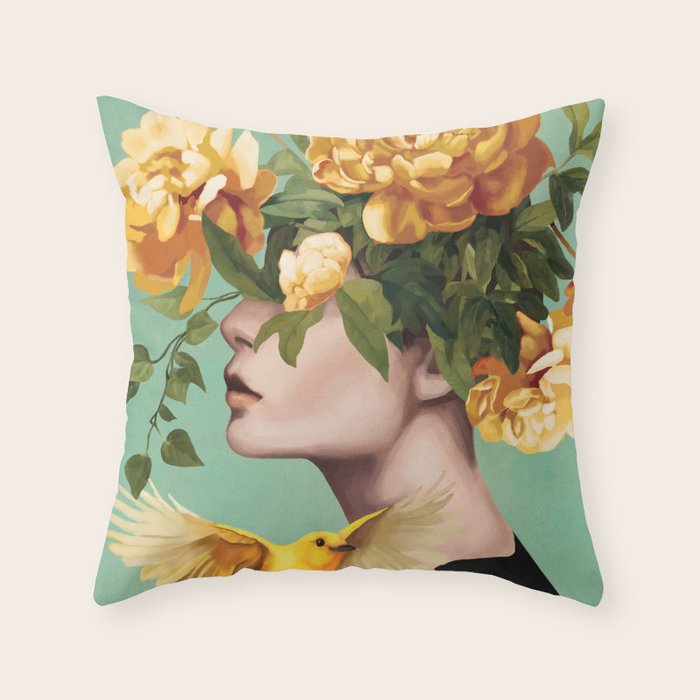 Blooming Essence 2 Throw Pillow Gallery Image 6