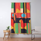 Geometric Shapes 134 Window Curtain Gallery Image 5