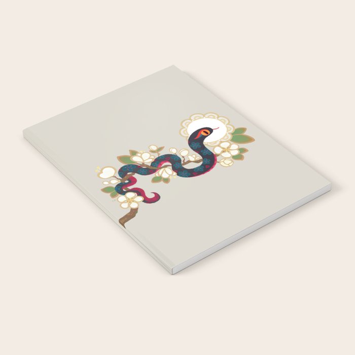 Snake and flowers 2 Notebook Gallery Image 2