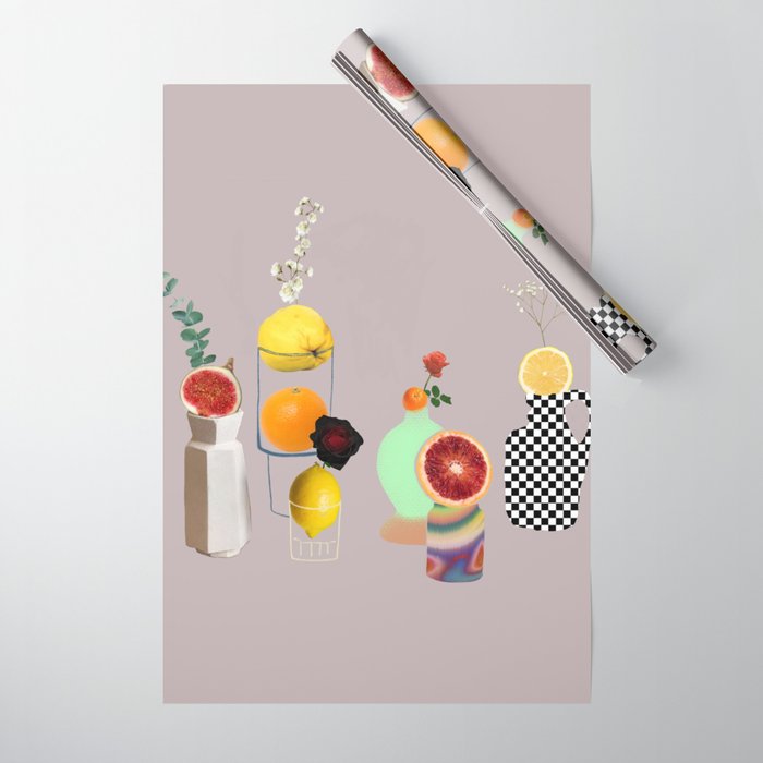 Still Life // Fruits & Flowers Wrapping Paper Gallery Image 1