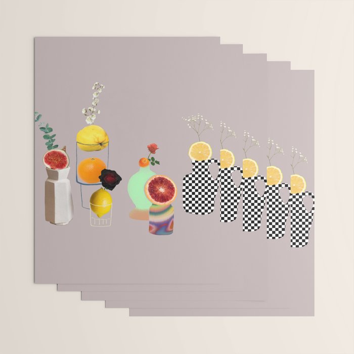 Still Life // Fruits & Flowers Wrapping Paper Gallery Image 3