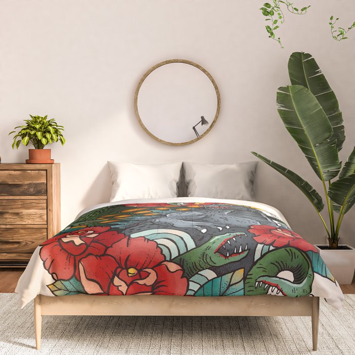 Rose Kaiju Comforter Gallery Image 3