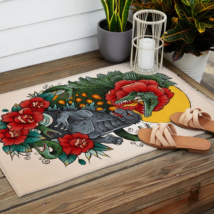 Rose Kaiju Outdoor Rug Gallery Image 2