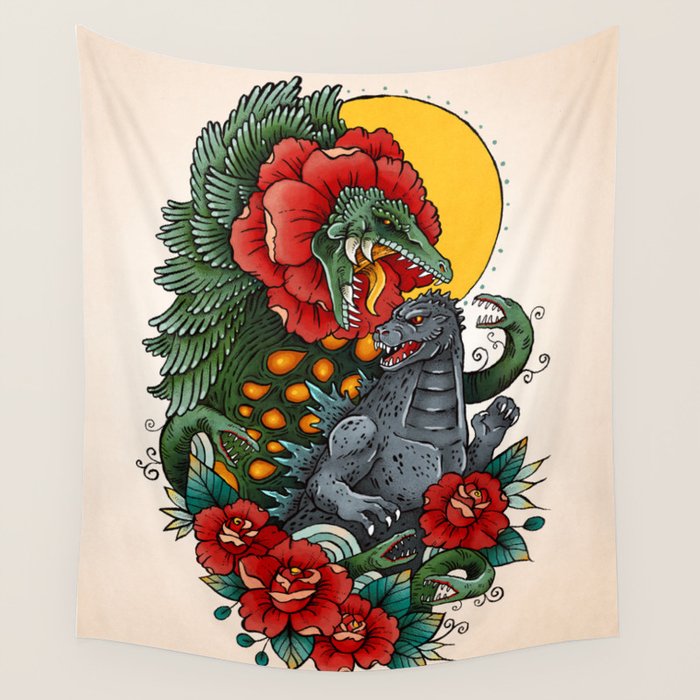 Rose Kaiju Wall Tapestry Gallery Image 4