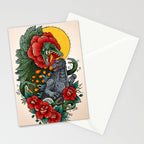 Rose Kaiju Stationery Card Gallery Image 2