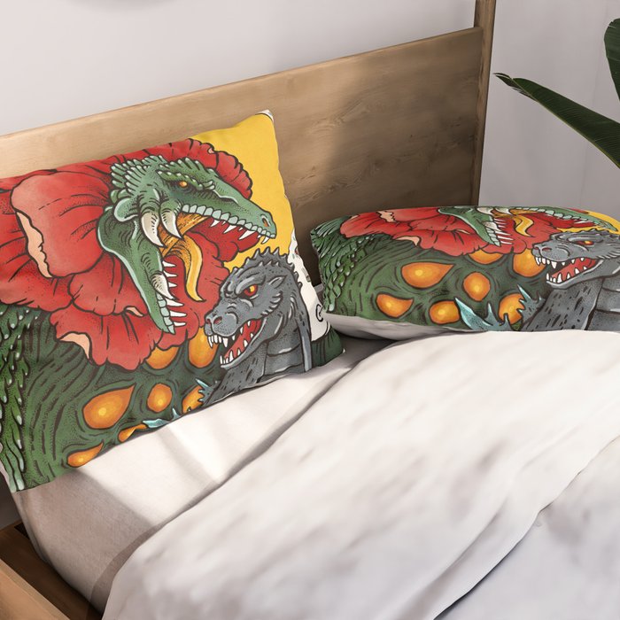 Rose Kaiju Pillow Sham Gallery Image 2