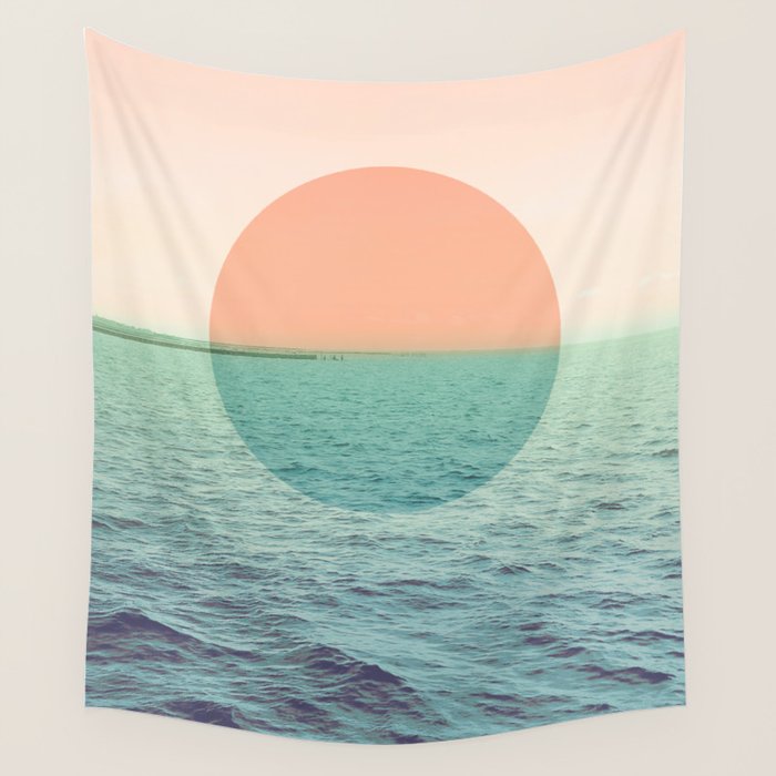 Because the ocean Wall Tapestry Gallery Image 1