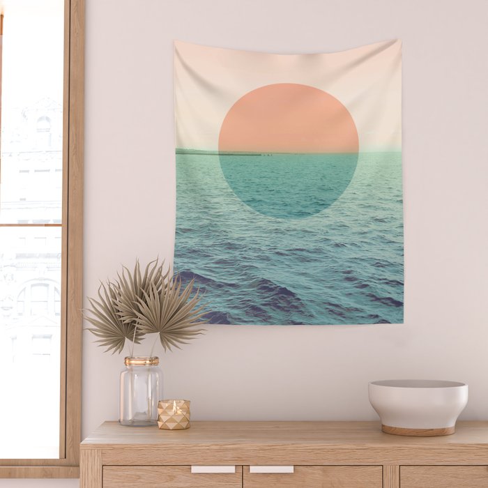 Because the ocean Wall Tapestry Gallery Image 2