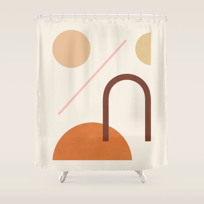 Abstraction_GEOMETRIC_SHAPE_ART_Minimalism_001C Shower Curtain Gallery Image 1