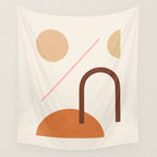 Abstraction_GEOMETRIC_SHAPE_ART_Minimalism_001C Wall Tapestry Gallery Image 4