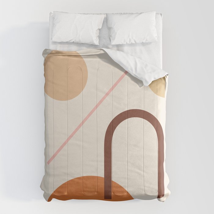 Abstraction_GEOMETRIC_SHAPE_ART_Minimalism_001C Comforter Gallery Image 6