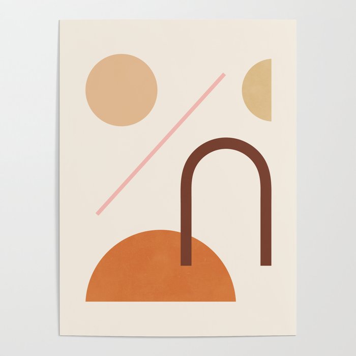 Abstraction_GEOMETRIC_SHAPE_ART_Minimalism_001C Poster Gallery Image 4