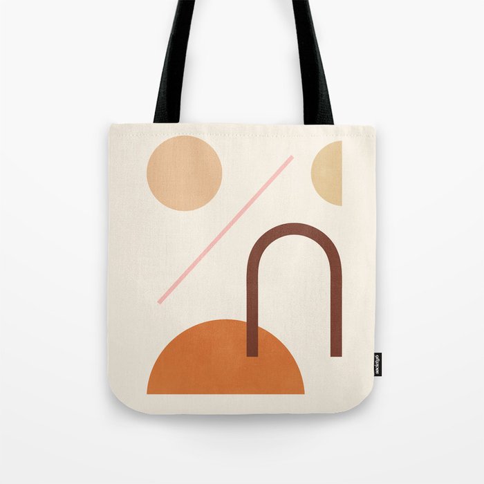 Abstraction_GEOMETRIC_SHAPE_ART_Minimalism_001C Tote Bag Gallery Image 1