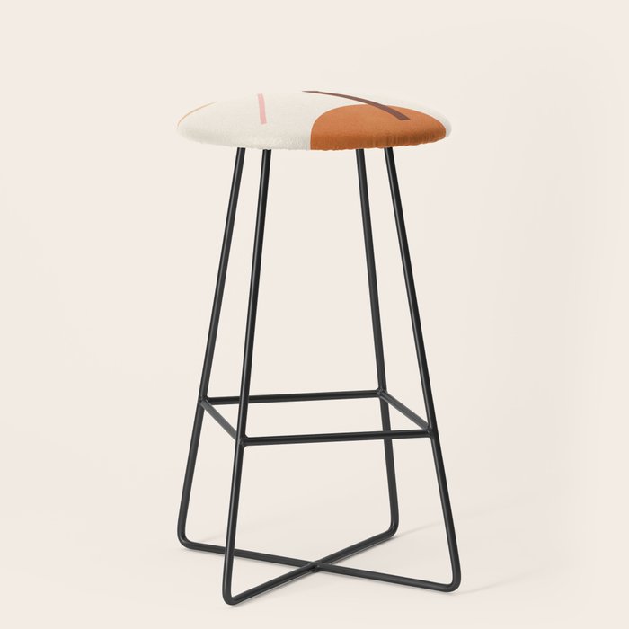 Abstraction_GEOMETRIC_SHAPE_ART_Minimalism_001C Stool Gallery Image 1