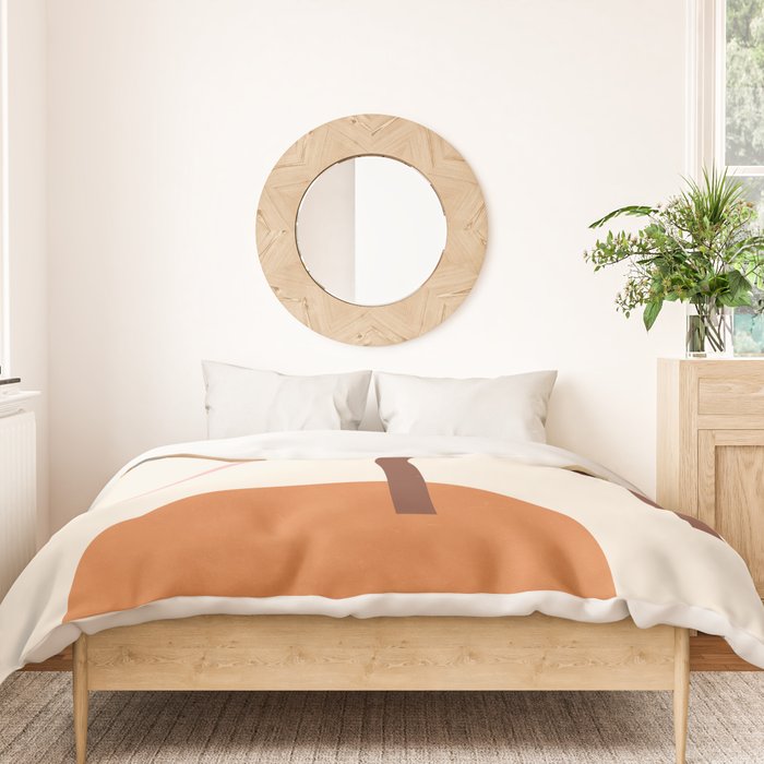 Abstraction_GEOMETRIC_SHAPE_ART_Minimalism_001C Duvet Cover Gallery Image 3