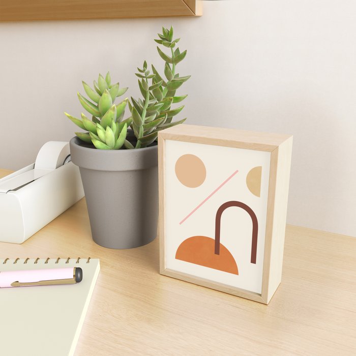 Abstraction_GEOMETRIC_SHAPE_ART_Minimalism_001C Mini Art Print Gallery Image 2