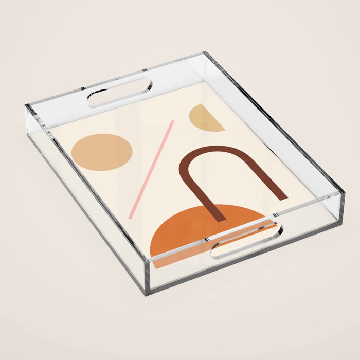 Abstraction_GEOMETRIC_SHAPE_ART_Minimalism_001C Acrylic Tray Gallery Image 1