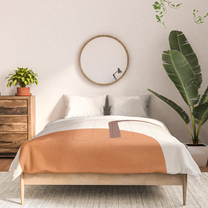 Abstraction_GEOMETRIC_SHAPE_ART_Minimalism_001C Comforter Gallery Image 3