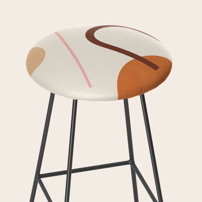 Abstraction_GEOMETRIC_SHAPE_ART_Minimalism_001C Stool Gallery Image 2