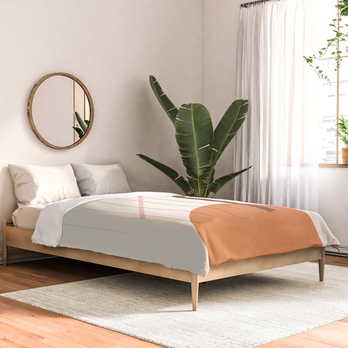 Abstraction_GEOMETRIC_SHAPE_ART_Minimalism_001C Comforter Gallery Image 2